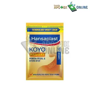 HANSAPLAST KOYO HANGAT 1 SACHET ISI 10 LEMBAR