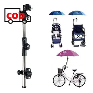 Holder Payung Kelambu Penyangga Unik untuk Sepeda Stroller Bayi Kursi Roda Warna Hitam