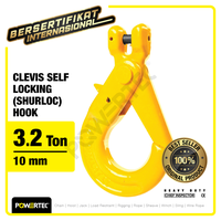 Gambar Clevis Self-Locking Hook 10mm - 3.2 Ton POWERTEC dari powertec id Kota Administrasi Jakarta Pusat 1 Tokopedia