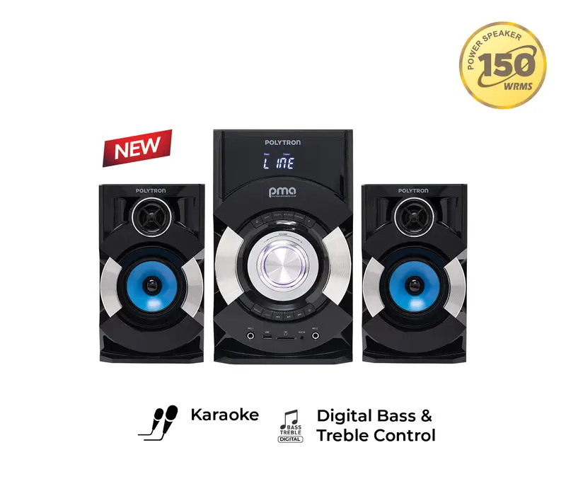 Speaker Bluetooth Multimedia POLYTRON PMA 9527 Karaoke 0