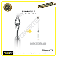 Gambar Turnbuckle / Jarum Keras JIS Hook & Hook M16 Span Skrup POWERTEC dari powertec id Kota Administrasi Jakarta Pusat 4 Tokopedia