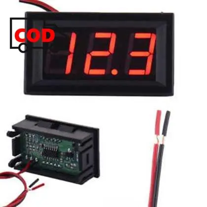 Voltmeter Digital LED DC 4.5-30V Alat Pengukur Tegangan List