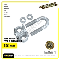 Gambar Wire Rope Clip / Klem Seling Kuku Macan Galv 18mm Bulldog POWERTEC dari powertec id Kota Administrasi Jakarta Pusat 2 Tokopedia
