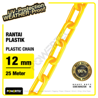 Gambar Rantai Plastik PVC 12mm x 25m Plastic Chain POWERTEC - Kuning dari powertec id Kota Administrasi Jakarta Pusat 1 Tokopedia