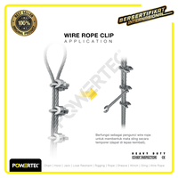 Gambar Wire Rope Clip / Klem Seling Kuku Macan Galv 18mm Bulldog POWERTEC dari powertec id Kota Administrasi Jakarta Pusat 4 Tokopedia