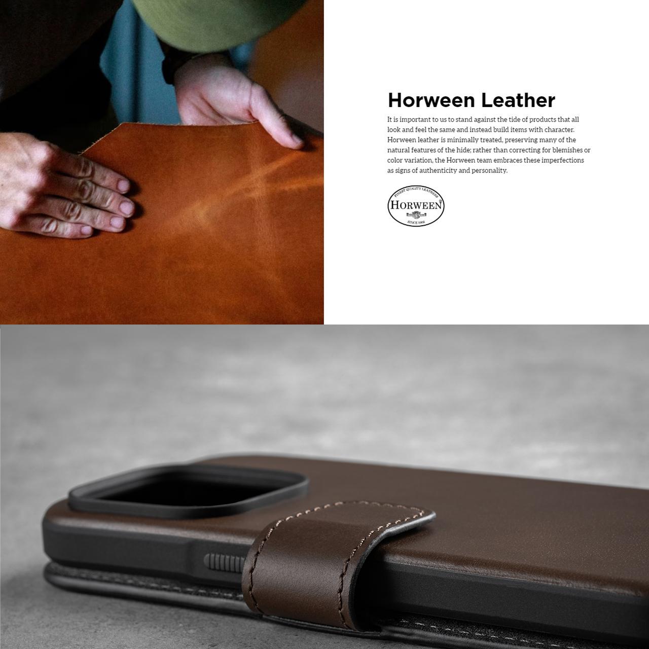 Case iPhone 14 Pro Max Plus Nomad Modern Leather Folio MagSafe Casing