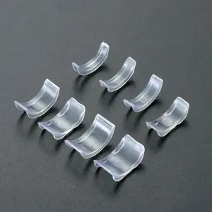 Path 8pcs Set Klip Adjuster Adjuster Penyetel Ukuran Cincin Transparan