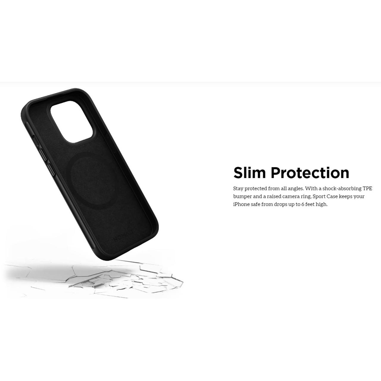 Case iPhone 14 Pro Max Plus Nomad Sport Hybrid Slim MagSafe Casing