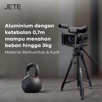 Gambar JETE H11 Tripod Professional DSLR Camera Video Tripod Pan Head 3 Way dari hans computer Kota Administrasi Jakarta Pusat 4 Tokopedia