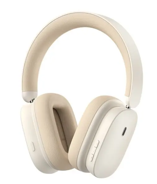 Wireless Headphones Baseus Bowie H1 Bluetooth 5.2 ANC - Rice White 1