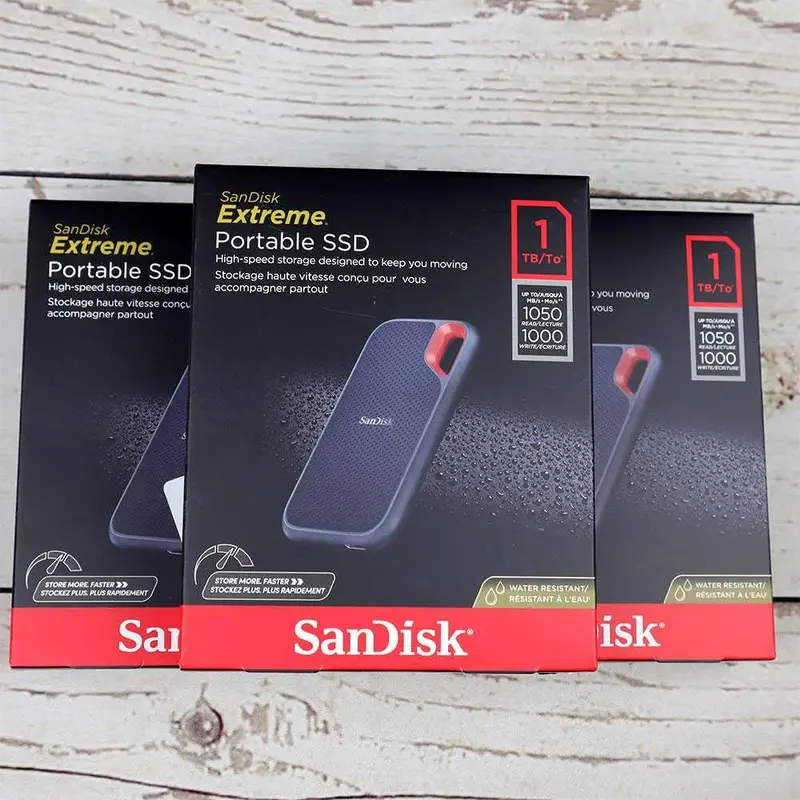 SanDisk Extreme SSD Portable / Eksternal 2TB V2 E61 1050MB/s USB Type C 3.2 3
