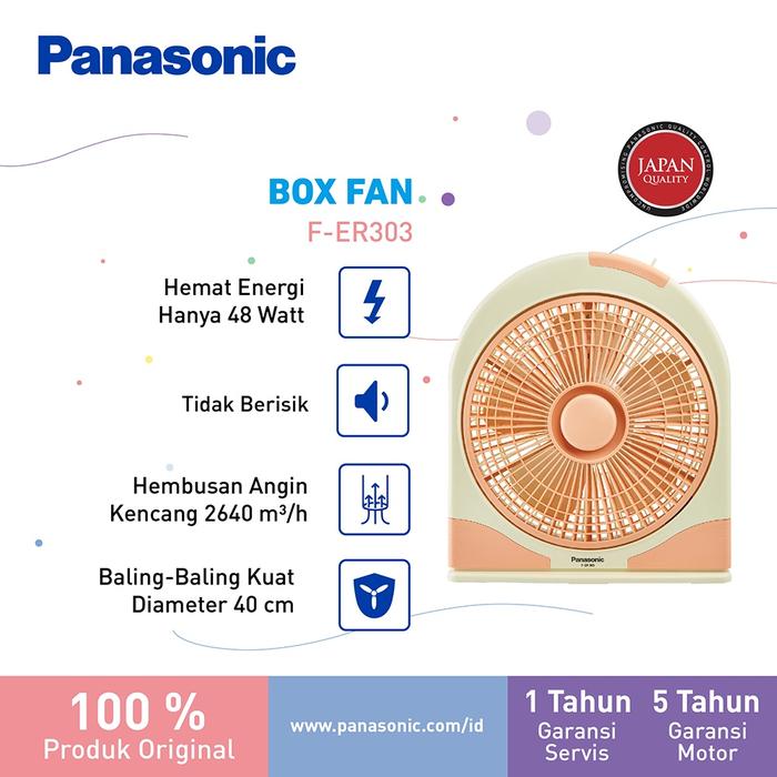 Gambar Panasonic F-ER303-P2 - Kipas Angin / Box Fan dari Panasonic Indonesia Kota Bekasi Tokopedia
