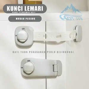 Kunci Lemari Kunci laci Safety Lock Pengaman Lemari Pengunci