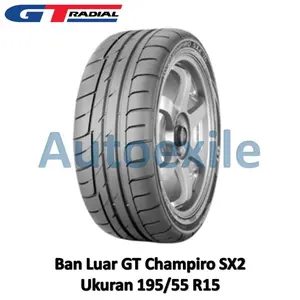Ban Luar GT 195/55 R15 Champiro SX2 Tubeless Slalom Drift Grip Tire
