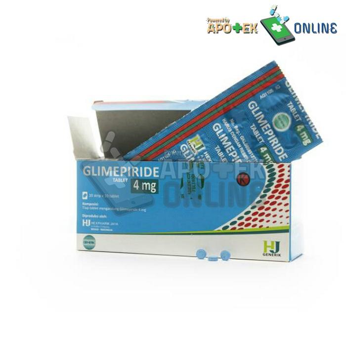 GLIMEPIRIDE HEXPHARM 4 MG STRIP 10 TABLET