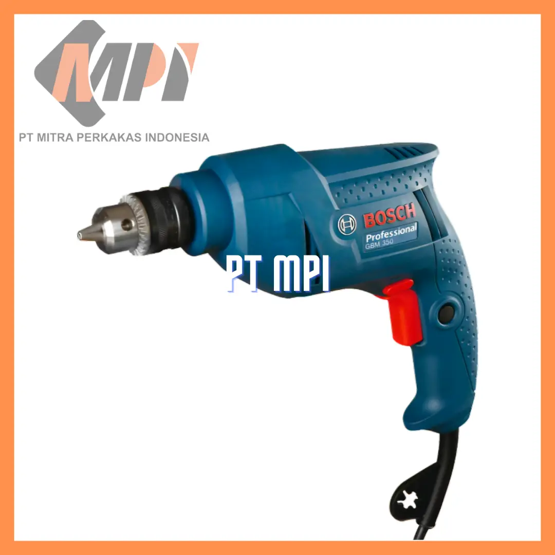 Mesin Bor Kayu dan Besi Bosch Wood & Steel Drill 10 mm GBM 350 New
