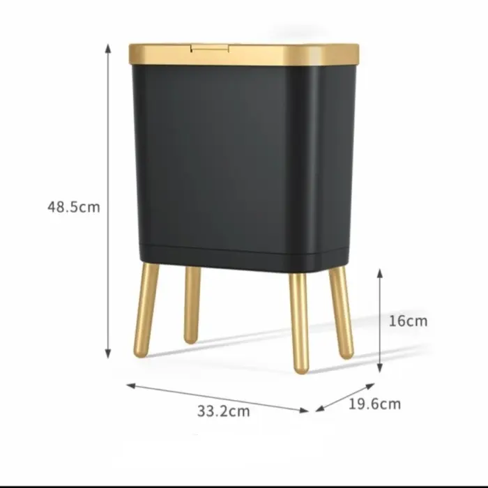 Trash Bin Luxury / Tempat sampah gold / Tong Sampah Mewah / Trash Bag 1