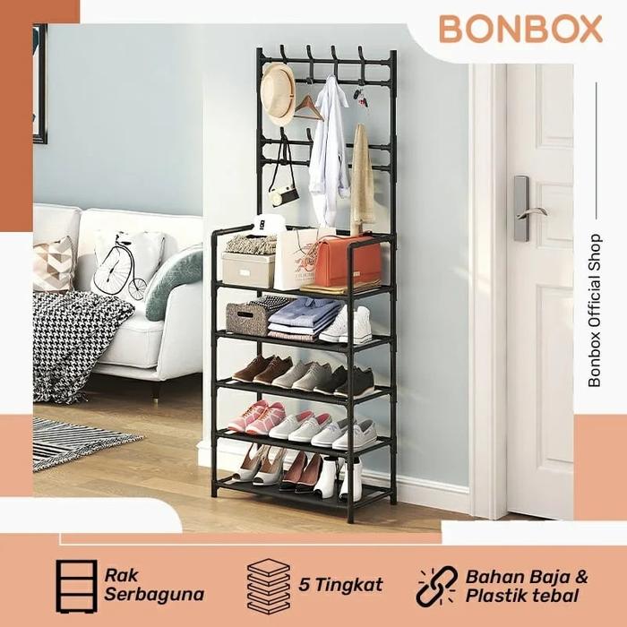 Gambar BONBOX BFS704 Rak Sepatu Sandal 5 Susun Shoes Rack Holder Serbaguna dari Belanja Elektronik Kota Administrasi Jakarta Barat Tokopedia
