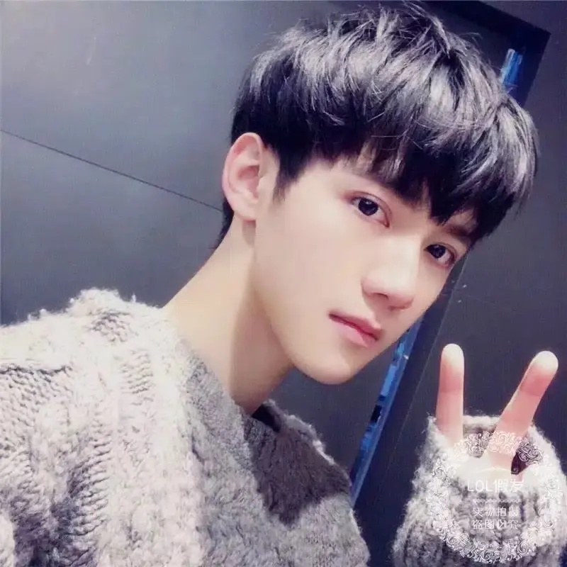 WIG KOREA PENDEK WIG COSPLAY WIG PRIA RAMBUT PALSU GAYA KOREA 0