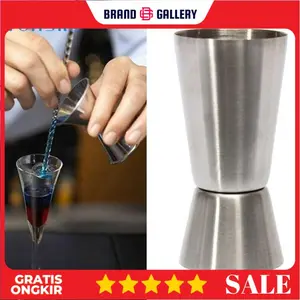 ONE TWO CUPS Gelas Ukur Jigger Bartender Double Shot 15 30ml LE2