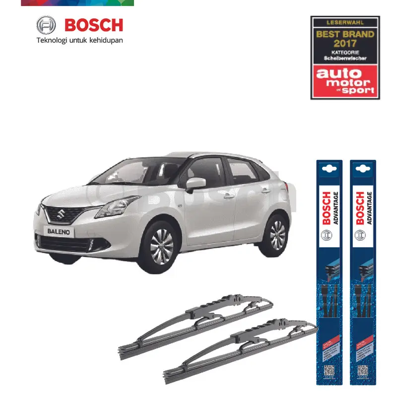 Wiper Mobil Suzuki Baleno Hatchback Ukuran 21" & 19" Sepasang) Bosch