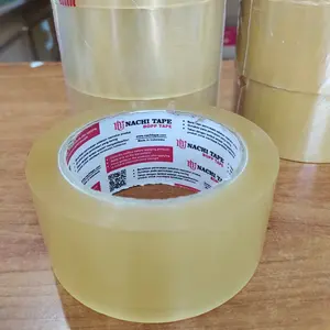 Nachi Lakban Bening Transparan Opp Packing Tape 48 mm x 100 yard Polypropylene Film Lem Acrylic untuk Carton Sealing dan Industrial Packaging