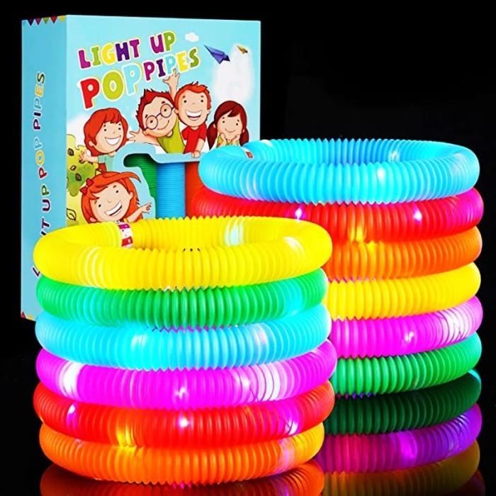 Gambar Mainan Anak Pop Tubes / Pop It Rainbow Piper Selang LED Pipa Spiral dari The Uncle Jack Shop Kota Administrasi Jakarta Utara Tokopedia