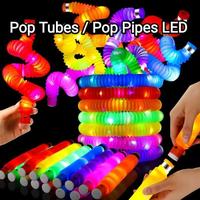 Gambar Mainan Anak Pop Tubes / Pop It Rainbow Piper Selang LED Pipa Spiral dari The Uncle Jack Shop Kota Administrasi Jakarta Utara 5 Tokopedia