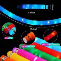 Gambar Mainan Anak Pop Tubes / Pop It Rainbow Piper Selang LED Pipa Spiral dari The Uncle Jack Shop Kota Administrasi Jakarta Utara 3 Tokopedia