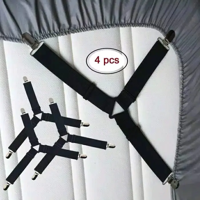 Penjepit Sudut Sprei Kasur Anti Geser Bed Sheet Clip Holder1Setisi4Pcs 0