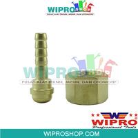 Gambar WIPRO Hose Naple OXY (ST-250) (Drat Kanan) 3/8"x19TPI +1/4" 6.4MM dari wiproshop Kota Surabaya 1 Tokopedia