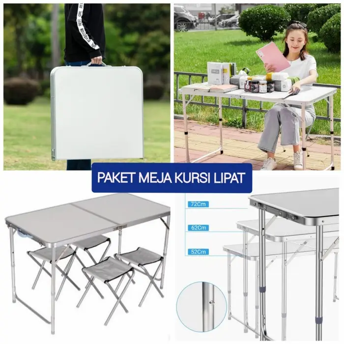 MEJA LIPAT PORTABLE MEJA KURSI LIPAT MEJA PIKNIK 6