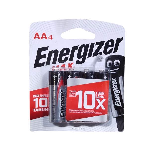 Gambar Energizer Alkaline Max AA/4 dari Hypermart Malang Kota Malang Tokopedia