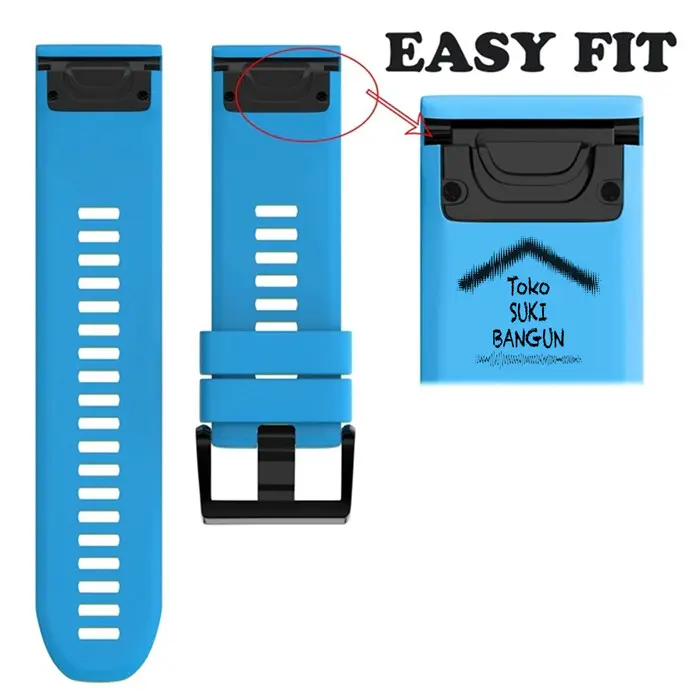 Ori Garmin Fenix 5 Quick Fit Sport Rubber Silicone Watch Band Strap