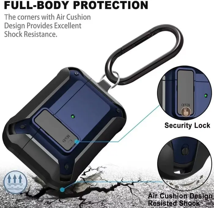Ori Casing Airpods Pro 2 2022 Shockproof Armor Protective Case Safety