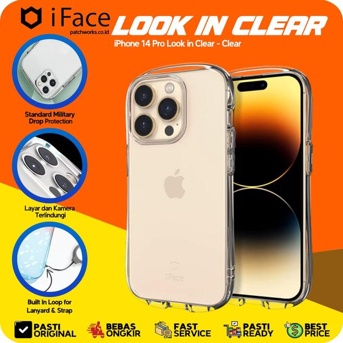 Gambar iFace Compatible For iPhone 14 Pro Look Clear Softcase Hybrid Anti Crack Shock Armor dari Patchworks-OfficialStore Kota Administrasi Jakarta Utara Tokopedia