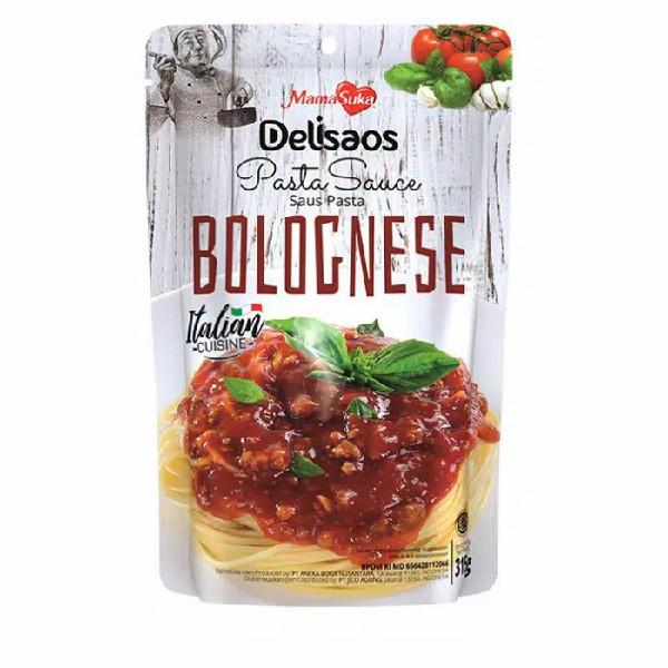 Gambar MAMASUKA DELISAOS PASTA SAUCE BOLOGNESE 315 GR dari Hypermart Sidoarjo Kab. Sidoarjo Tokopedia