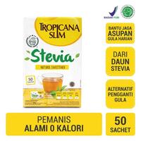 Gambar TROPICANA SLIM STEVIA SWEETENER 50X2.6G dari LOTTE Mart Kelapa Gading Jakarta Utara 1 Tokopedia