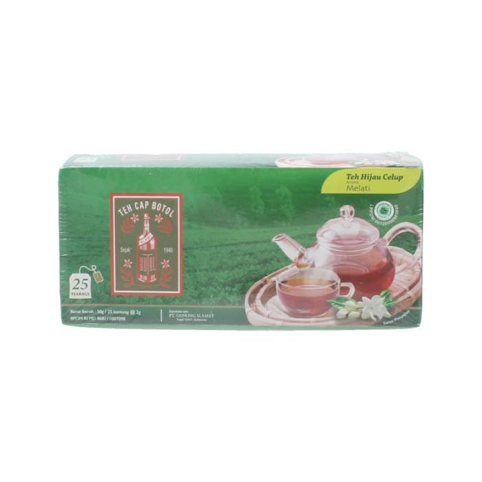 Gambar TEH CAP BOTOL HIJAU CELUP MELATI 25X2GR dari LOTTE Mart Kelapa Gading Jakarta Utara Tokopedia