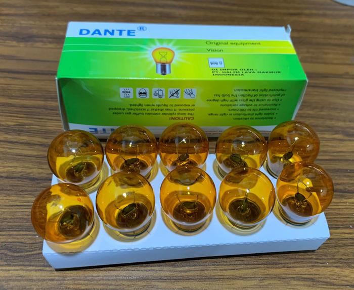 Gambar bohlam lampu sein belakang ertiga 12-18 PY21W 12V 21W Dante dari Osamu Shop Kota Administrasi Jakarta Utara Tokopedia