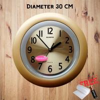 Gambar Jam Dinding Besar Kamar Silver Sweep Movement Diameter 30cm Diamond dari Jam Dinding ID Kota Surakarta 5 Tokopedia
