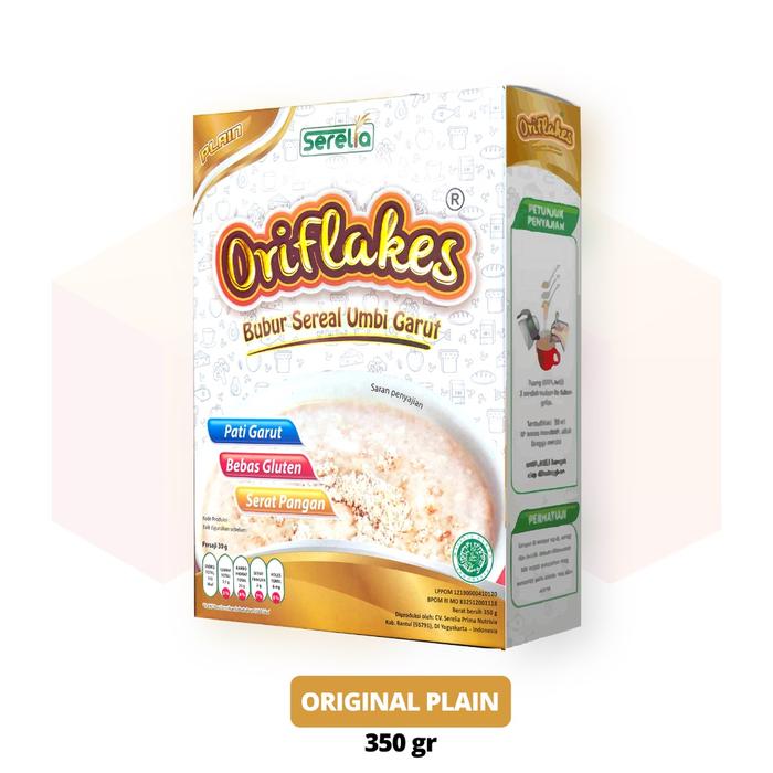 Gambar Oriflakes - Bubur Instan Umbi Garut Rasa Orginal Plain 350gr - PLAIN dari moreenafood Kota Surakarta 4 Tokopedia