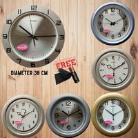 Gambar Jam Dinding Besar Kamar Silver Sweep Movement Diameter 30cm Diamond dari Jam Dinding ID Kota Surakarta 1 Tokopedia