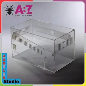 Box Akrilik, Kandang Hewan MODEL 2 ORDER CUSTOM UKURAN