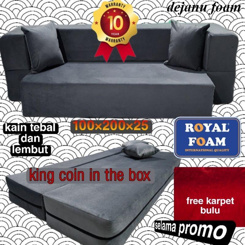 Sofa Bed Minimalis Kasur Busa Lipat Karakter Kursi Tamu 1