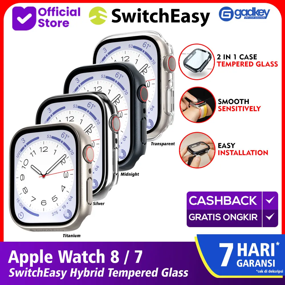 Case Apple Watch 8 / 7 45mm/41mm SwitchEasy Hybrid Casing