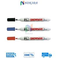 Gambar Spidol Papan Tulis White Board Marker Snowman G12 [Permanent] - Merah dari Aksesoren Kab. Indramayu 3 Tokopedia