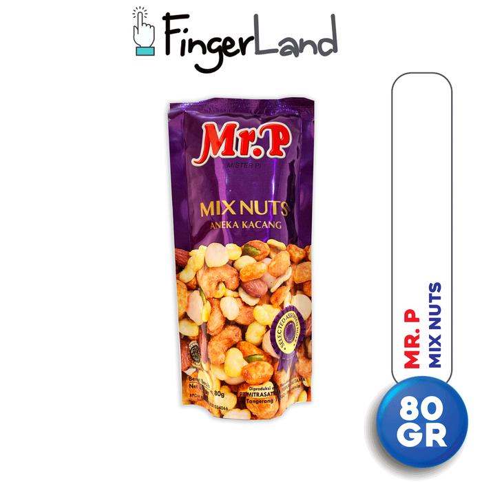 Gambar MR. P Mix Nuts 80 gram Aneka Kacang dari FingerLand Kota Administrasi Jakarta Pusat Tokopedia