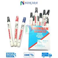 Gambar Spidol Papan Tulis White Board Marker Snowman G12 [Permanent] - Merah dari Aksesoren Kab. Indramayu 4 Tokopedia