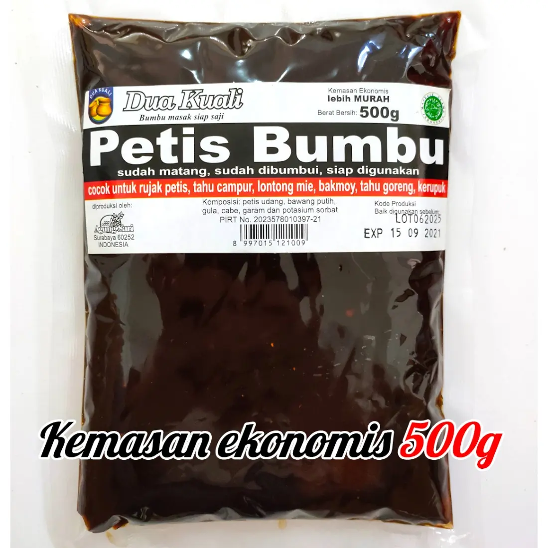 500g Petis (Udang) Bumbu Dua Kuali - kemasan ekonomis